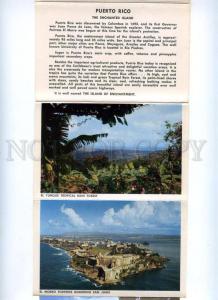 168092 PUERTO RICO Enchanted Island Views AIRPORT old Booklet