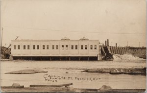 Canadian Power House Fort Frances Ontario Generating Station RPPC Postcard E63