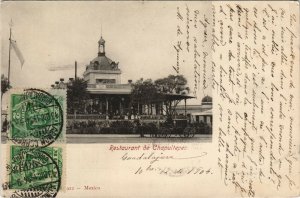 PC MEXICO, RESTAURANT DE CHPULTEPEC, Vintage Postcard (B40931)