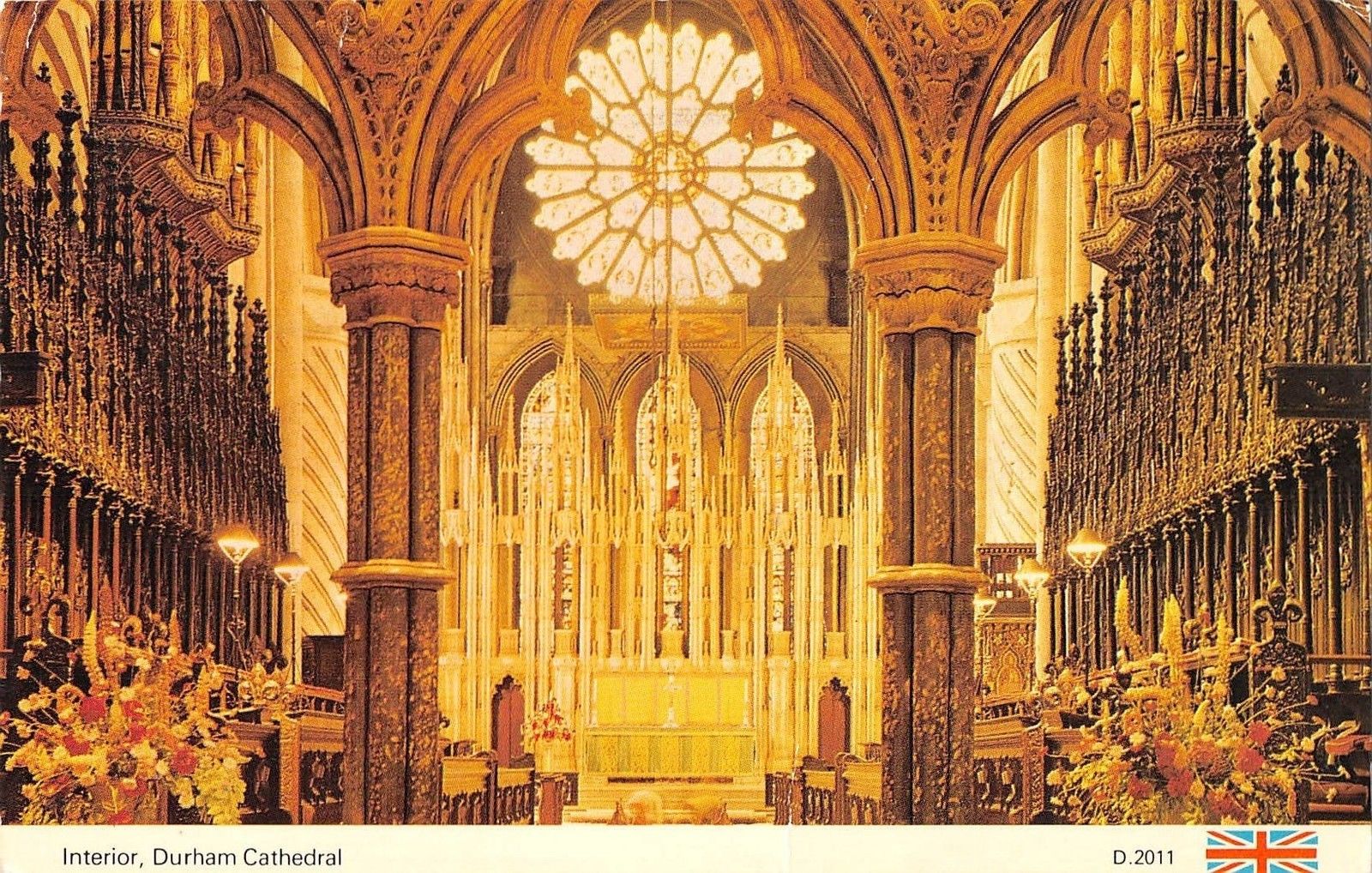 B103653 Interior Durham Cathedral Uk Hippostcard
