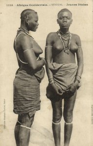 PC CPA ETHNIC NUDE FEMALE DIOLAS TYPE, SENEGAL (b5314)