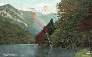 Vintage Postcard 1913 Echo Lake Franconia Notch White Mountains New Hampshire NH