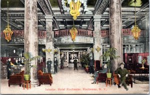Postcard NY Rochester - Interior - Hotel Rochester
