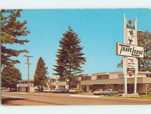 Unused Pre-1980 OLD CARS & TRAVELODGE MOTEL Auburn Washington WA u6820-22