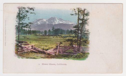 California Mt. Shasta PMC Edward H. Mitchell Vintage Postcard A34