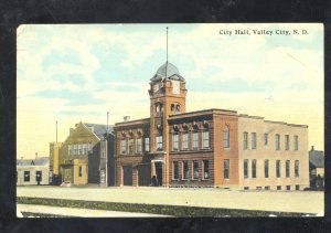 VALLEY CITY SOUTH DAKOTA DOWNTOWN CITY HALL VINTAGE POSTCARD 1912