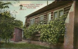 Geneva IN Gene Stratton Porter Limberlost Cabin c1910 Postcard #2