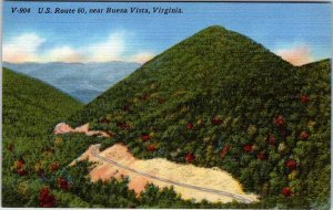 Postcard HIGHWAY SCENE Buena Vista US Virgin Islands VI AL0282