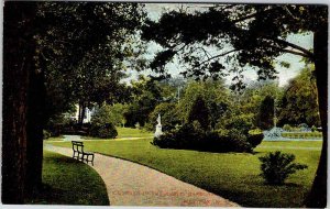 Postcard GARDEN SCENE Halifax Nova Scotia NS AO0079