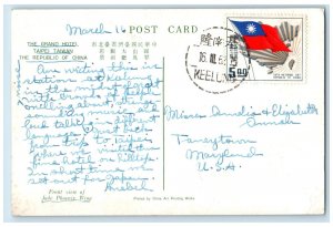 1962 View of Jade Phoenix Wing The Grand Hotel Republic of China Postcard