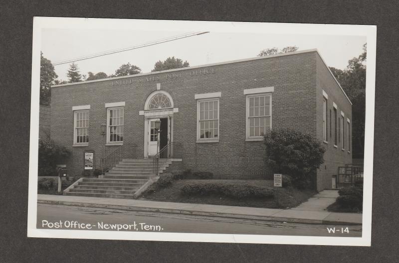 Post Office Newport, Tennessee Photo Postcard Chrome Vintage