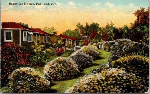 Beautiful Homes Portland Oregon OR Antique Postcard DB UNP Unused  