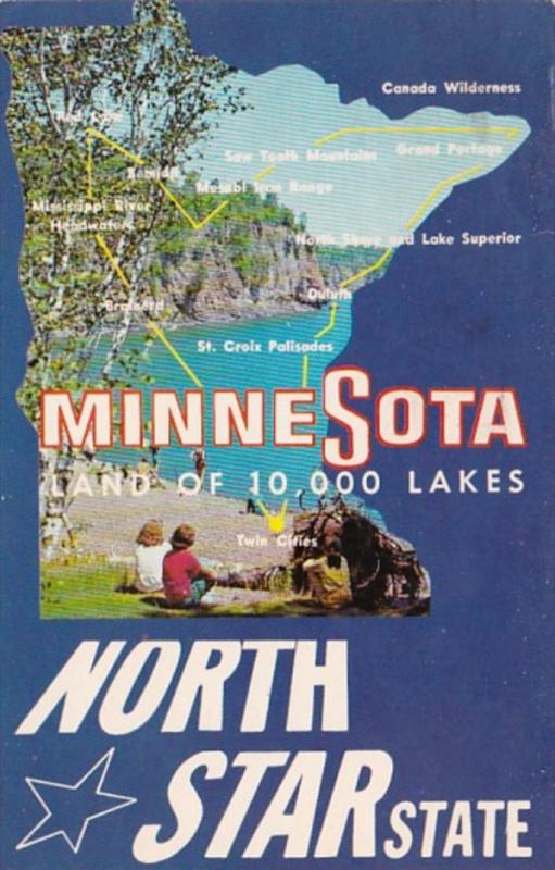 Map Of Minnesota 1970