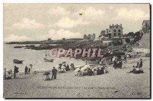 Old Postcard Bourg de Batz The Beach has bath time