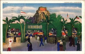 Hawaiian Gardens, Chicago 1934 Century of Progress Fair Vintage Postcard N52