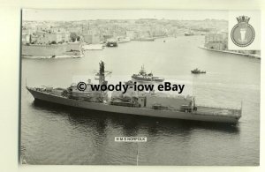 na1637 - Royal Navy Warship -  HMS Norfolk - photograph