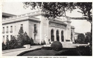 Vintage Postcard Front Pan American Union Organization Building Washington D. C.