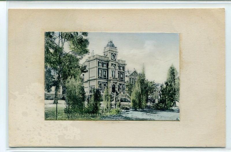 The Hospital Johannesburg South Africa 1910c postcard