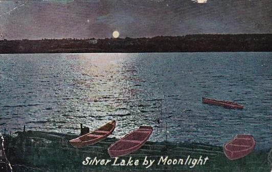 New York Silver Lake By Moonlight 1911