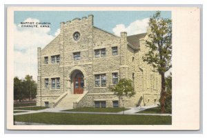 Postcard Baptist Church Chanute Kansas