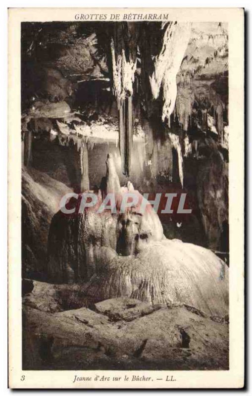 Old Postcard The Betharram Joan & # 39Arc on Bucher Caves In