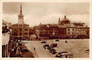 KREMSIER KROMERIZ CZ- GROSSER PLATZ -STOREFRONTS 1942 FEDPOST PHOTO POSTCARD