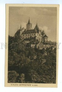 499071 GERMANY Wernigerode am Harz castle Vintage Louis Glaser Leipzig postcard