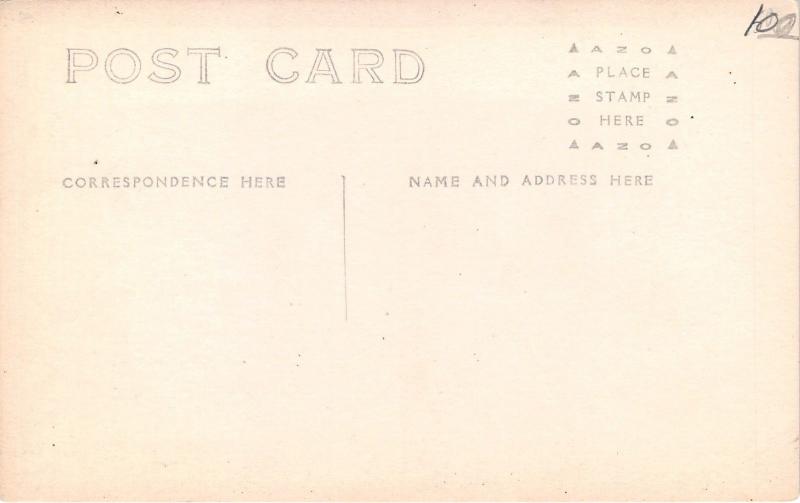 Rangeley Maine~Boardwalk by Lake~Bench Built Around Birch Trees~c1910 RPPC