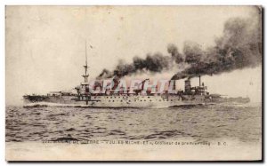 Old Postcard Boat Cruiser Jules Michelet First Rank