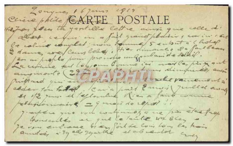 Old Postcard Pougues Waters Road Paris