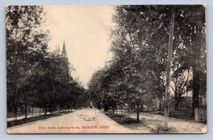 J97/ Ironton Ohio Postcard c1910 Fifth Street Church Homes 353