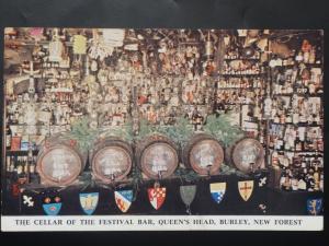 Hampshire BURLEY New Forest QUEENS HEAD The Cellar of the Festival Bar - Old PC