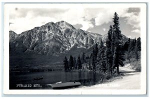 1945 Pyramid Mountain Jasper Park Toronto Ontario Canada RPPC Photo Postcard