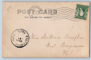 c1905 Baptist Church Fitchburg Massachusetts MA RPPC Photo Antique Postcard