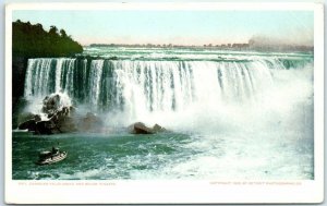 M-23082 Canadian Falls above and below Niagara Ontario Canada