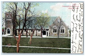 1908 Congregational Church Groton Connecticut CT Antique Posted Postcard 