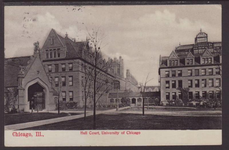 Hull Court,University of Chicago,Chicago,IL Postcard 