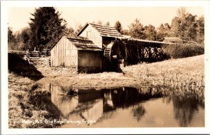 Real Photo Postcard Mabry Mill Blue Ridge Parkway Meadows of Dan Virginia