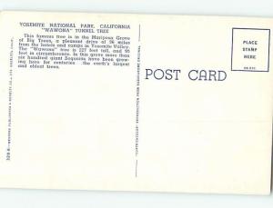 Pre-1980 YOSEMITE NATIONAL PARK Stockton & Modesto California CA HJ7469-24