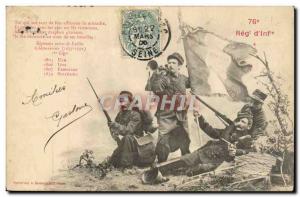 Postcard Old Army 76th Regiment d & # 39artillerie