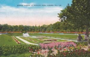 Illinois Aurora Sunken Garden At Phillips Park