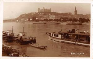 BG19443 bratislava ship bateaux  real photo slovakia Pressburg Pozsony