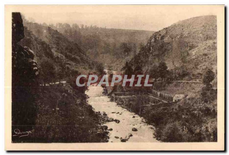 Old Postcard Crozant (Creuse) The Bridge on the Sedelle