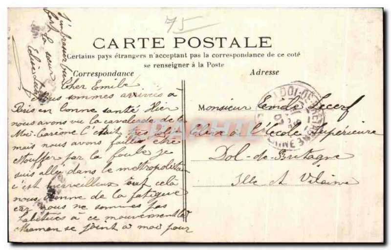 Old Postcard Paris Passy The Bridge Metropolitain Metro