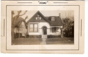 Real Photo, 'Home',  British Columbia, Used 1954, Postage Due