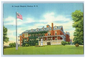 Vintage St. Joseph Hospital, Nashua, N. H. Postcard P60E