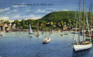 Camden Harbor & Mt. Battie in Camden, Maine