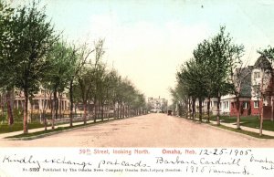 Vintage Postcard 1905 39th Street Looking North Omaha Nebraska Pub by ONC