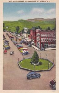 Public Square at Tennessee Street - Murphy NC, North Carolina - Linen