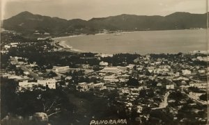 Vintage Tarjeta Postal Vista de Noche Acapulco Mexico  Tri -Postcard RPPC